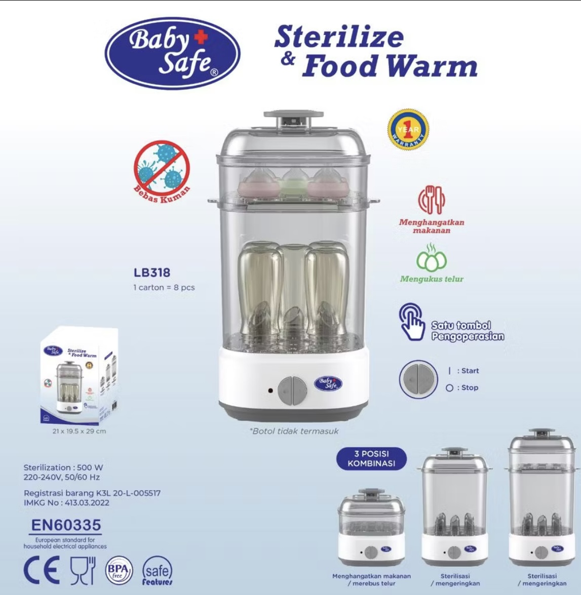 Baby safe sterilize & food warm